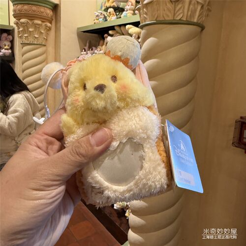 迪士尼春日维尼噗噗挂绳卡包