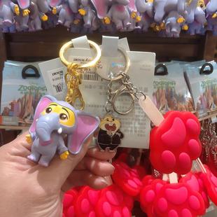 上海迪士尼乐园代购 疯狂动物城豹警官爪爪冰棍芬尼克钥匙圈扣挂件
