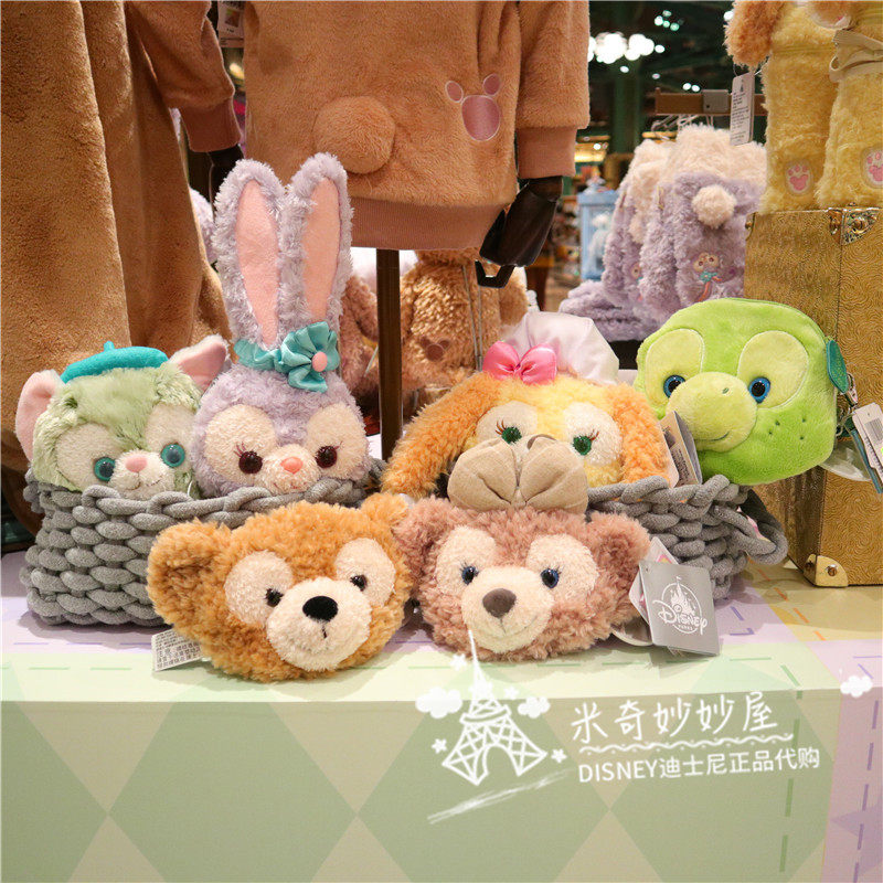 上海迪士尼国内代购七宝兔子卡通毛绒零钱包斜挎包单肩包小包