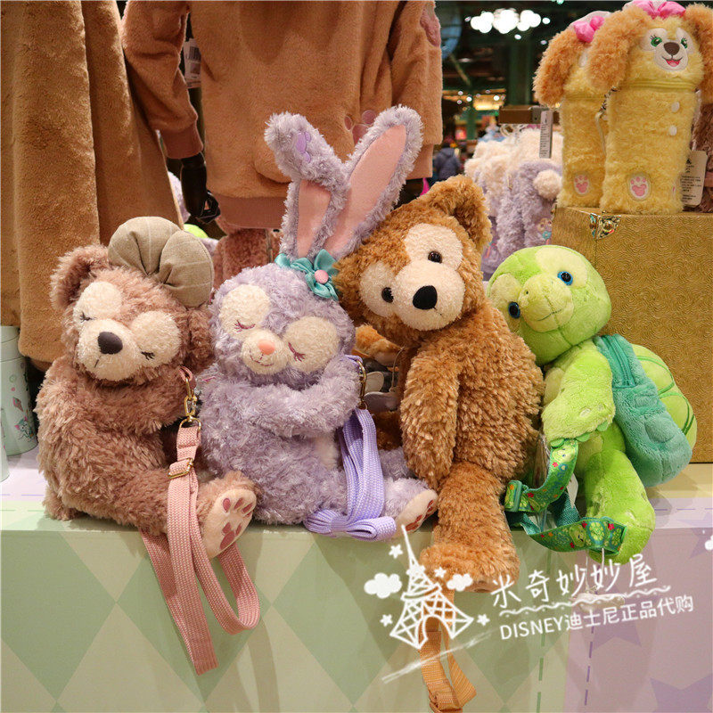 上海迪士尼国内代购七宝兔子乌龟卡通斜挎包睡眠系列小背包oiu包