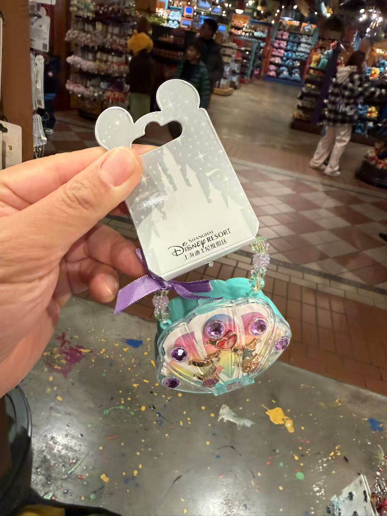 上海迪士尼乐园国内代购美人鱼公主爱丽儿贝壳儿童戒指套装礼物