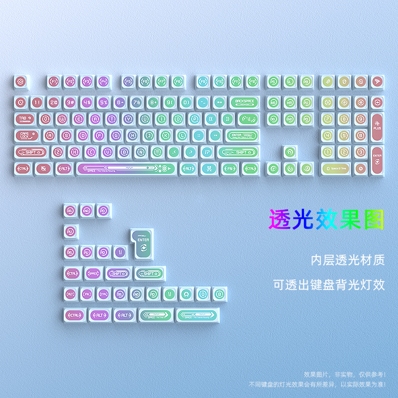 猫眼石MAX键帽PBT热升华透光