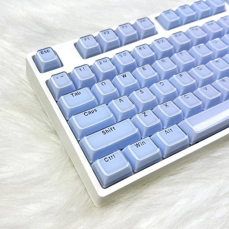 果冻水晶键帽正刻OEM高度PC透光图片