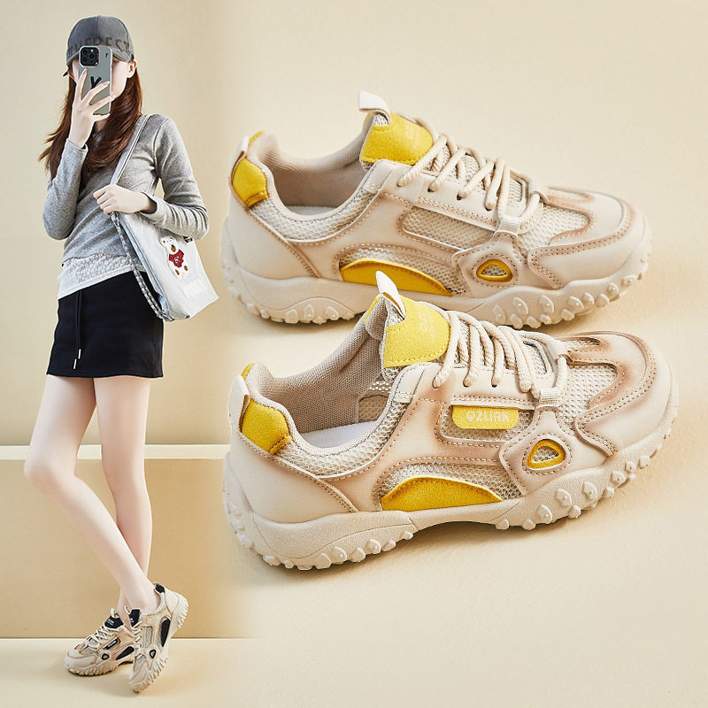 运动鞋女新款春秋季网面休闲女鞋百搭复古阿甘网鞋徒步鞋登山鞋子,女鞋,时尚休闲鞋,淘宝优惠券,粉丝福利购,淘宝优惠卷