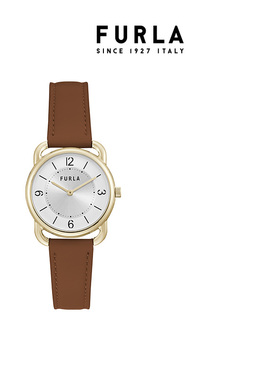 【节日礼物】FURLA芙拉NEW SLEEK系列经典皮质石英女士腕表33MM