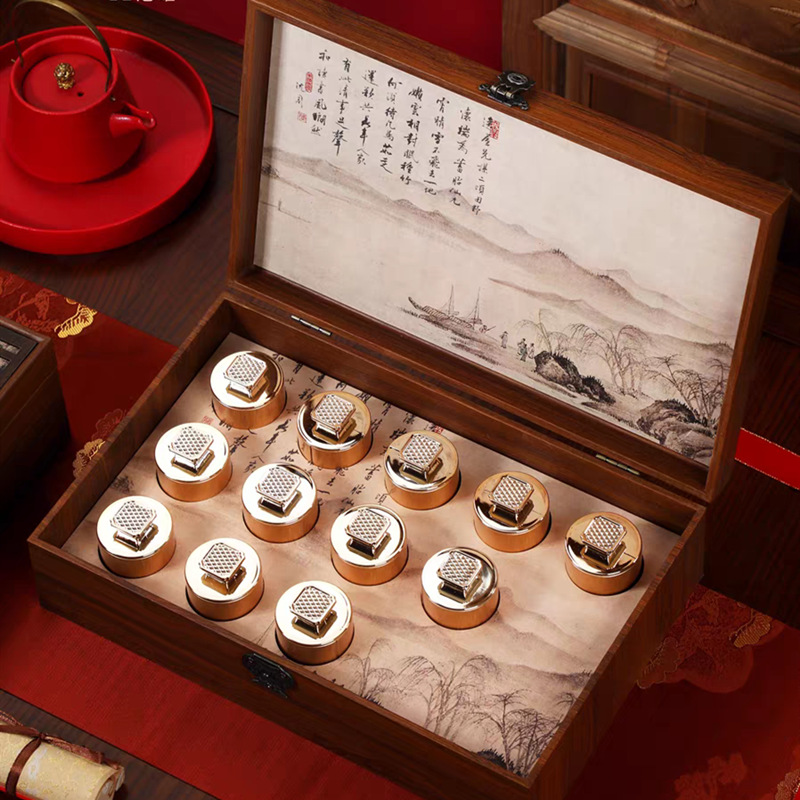 新款小罐茶叶包装礼盒中秋送礼金骏眉普洱茶包装盒12罐18小罐