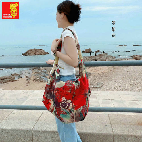 阎双创造2255新款正品布艺女包