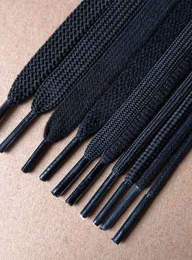 黑色鞋带绳男女扁平椭圆形运动休闲帆布板鞋篮球军马丁靴大头皮鞋