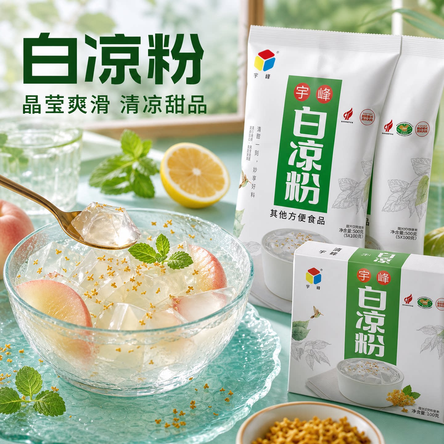 宇峰广西食用白凉粉做冰粉专用图片