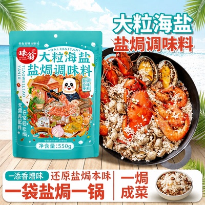 味翁大粒海盐盐焗粗盐550g