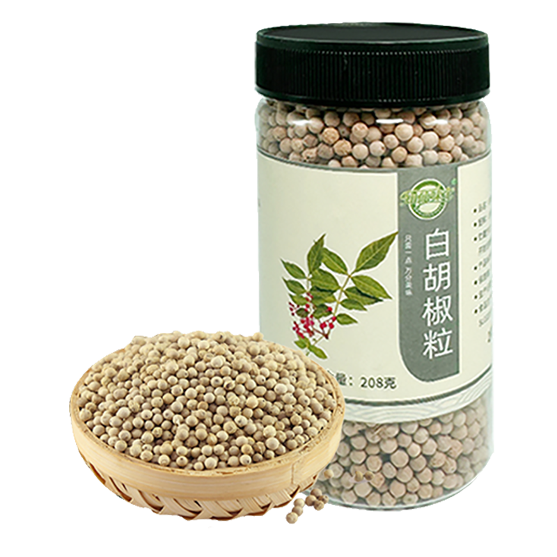 知仙味全海南纯正白胡椒粒私焙