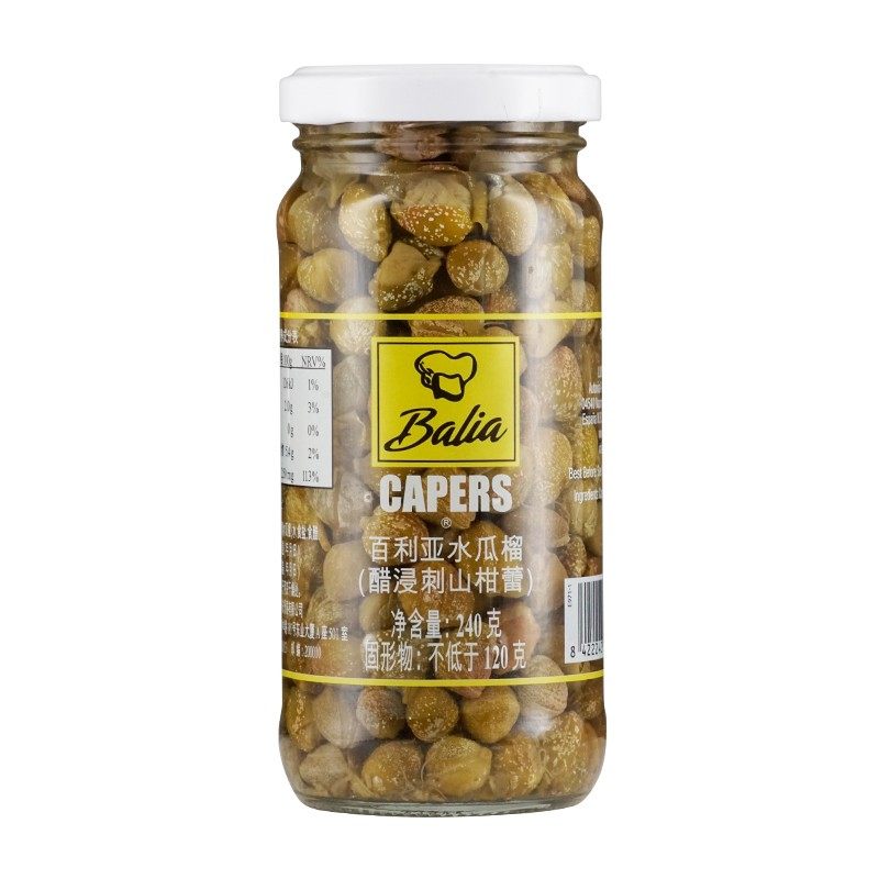 西班牙原装进口百利亚水瓜榴柳240g(醋浸刺山柑檑)capers酸豆角