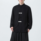 新中式夏季薄款提花冰丝长袖衬衫大码风衬衣1112-5-CS611-P55，男装衬衫，星座1112-5（原712-5）