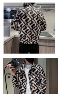网络图夹克时尚休闲短款上衣男社会小伙外套花夹克712-5- 790-P75图片
