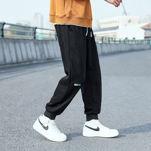 2023春秋季新款男卫裤青少年宽松大码运动九分裤XZ712-5-2293-P40图片