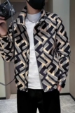 网络图夹克时尚休闲短款上衣男社会小伙外套花夹克712-5-790-P75，男装夹克，星座1112-5（原712-5）