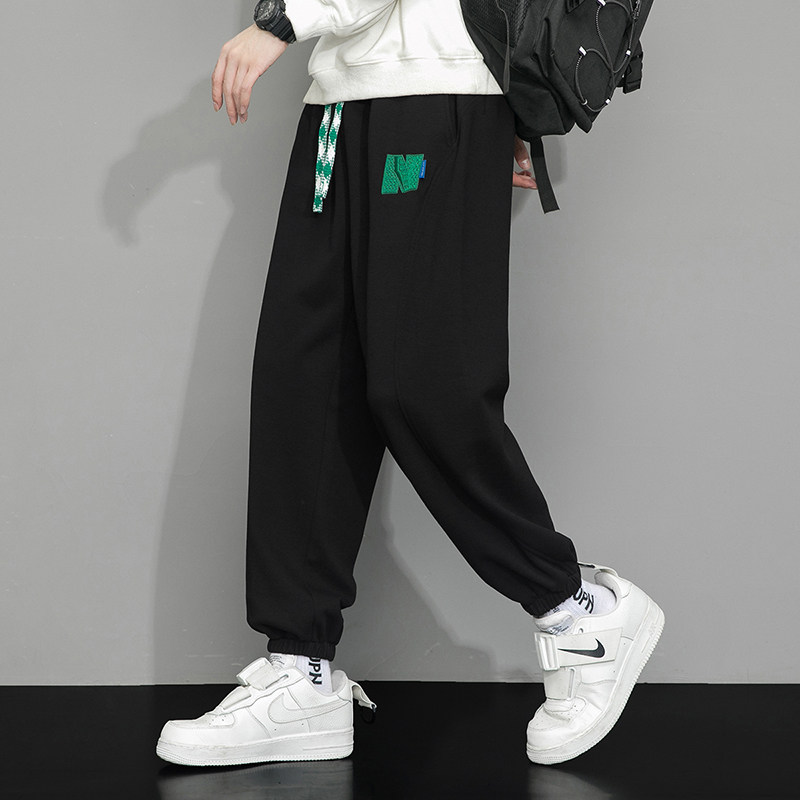 2023秋季新款男士卫裤学生宽松运动裤束脚休闲裤XZ712-5-G65-P35图片