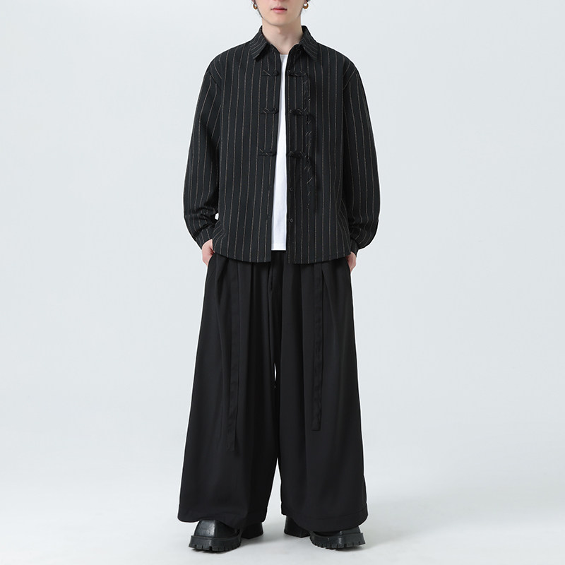 新中式亚麻长袖衬衫男高品质风棉麻条纹衬衣712-5-CS608-P65,男装衬衫,星座1112-5（原712-5）