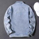 网络图新款牛仔衣夹克男气质2025外贸春季浅色外套1112-5-G08-P58，男装工装外套，星座1112-5（原712-5）