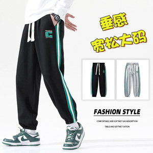 2023秋季新款男士休闲卫裤青少年宽松束脚运动裤XZ712-5-G60-P35图片