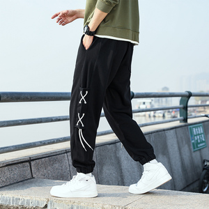 22春秋季新款男士小脚卫裤青少年宽松运动九分裤XZ712-5-2250-P50图片