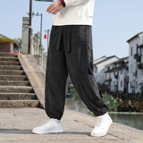 秋冬季新款风灯芯绒休闲裤束脚灯笼裤阔腿裤1112-5-K909-P55，男装休闲裤，星座1112-5（原712-5）