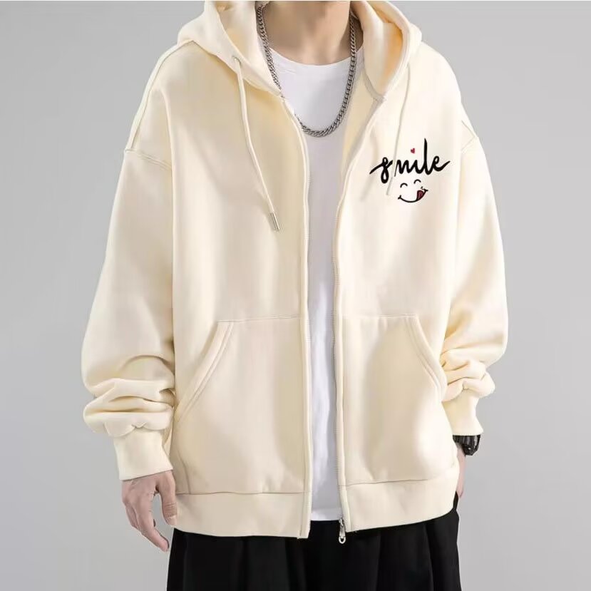 网络图新款卫衣港风宽松简约连帽卫衣开衫潮流百搭712-5-ks03-P45图片