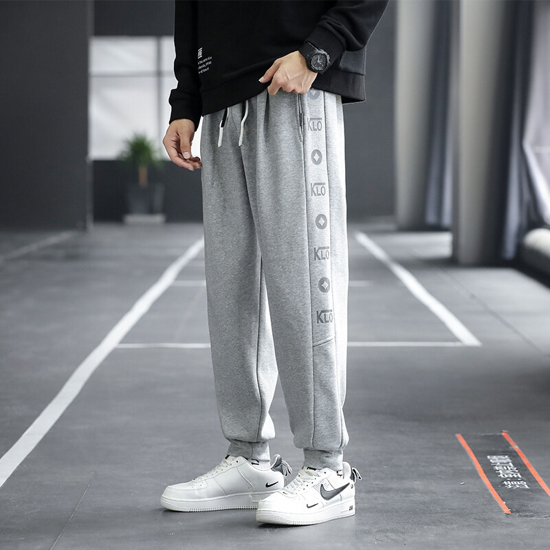 春秋季新款男士小脚卫裤风宽松运动九分裤XZ712-5-2201-P40图片