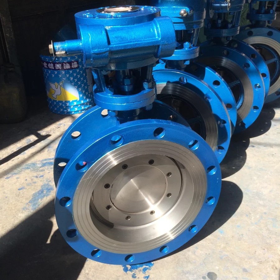硬密封硬涡轮法兰C蝶阀D3阀43H-16C25高温密封蝶铸钢蝶阀DN100|