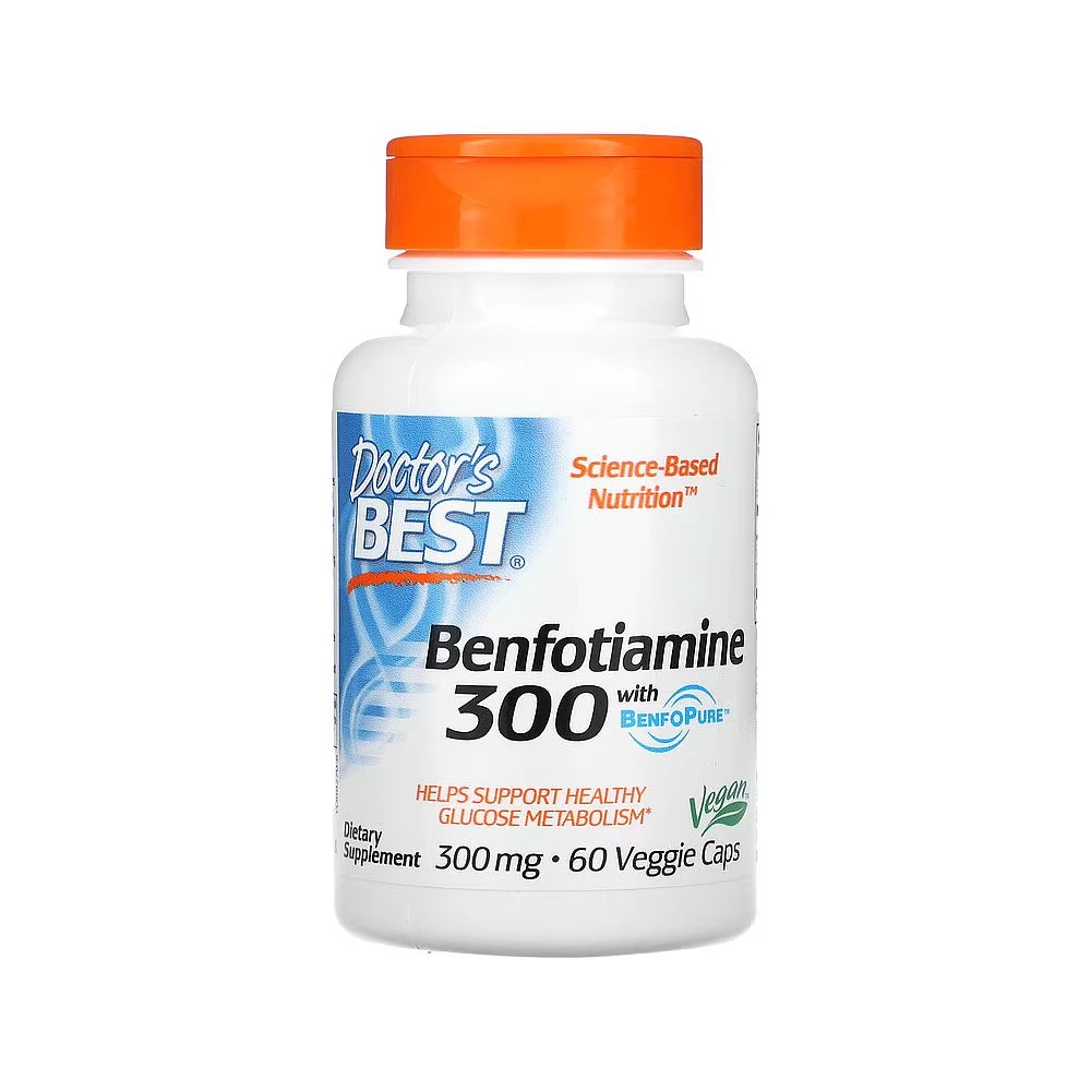 美国Doctor's Best苯磷硫胺胶囊300mg60粒控糖神经支持