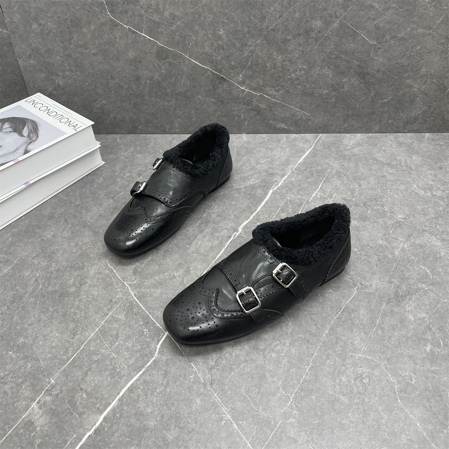 真皮复古雕花勃肯鞋女2025年冬季