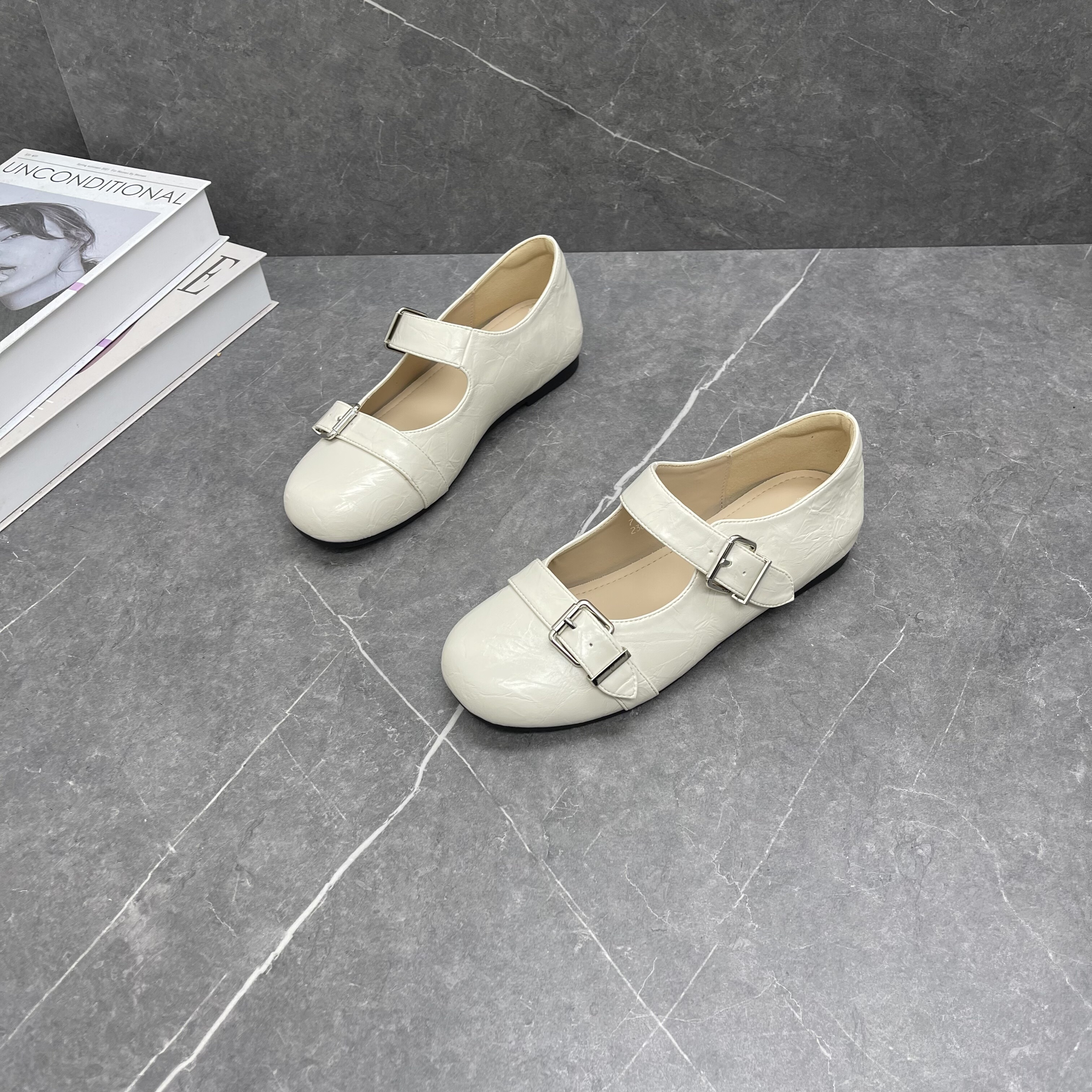 复古风软底玛丽珍鞋女2026春季新款平底双扣带浅口舒适休闲小皮鞋,女鞋,玛丽珍鞋,淘宝优惠券,粉丝福利购,淘宝优惠卷