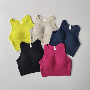 运动内衣女防震高强度跑步防下垂训练健身文胸速干瑜伽服背心式