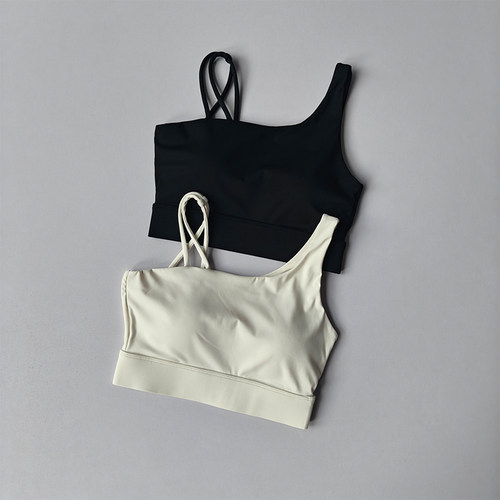 一体杯防震跑步运动背心女外穿夏