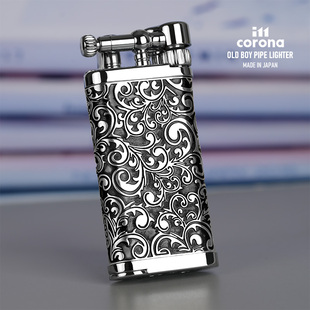 个性 日本原装 corona皇冠打火机烟斗充气火石斜火复古男士 正品