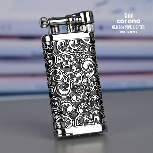 日本烟斗皇冠打火机复古纯铜斜火