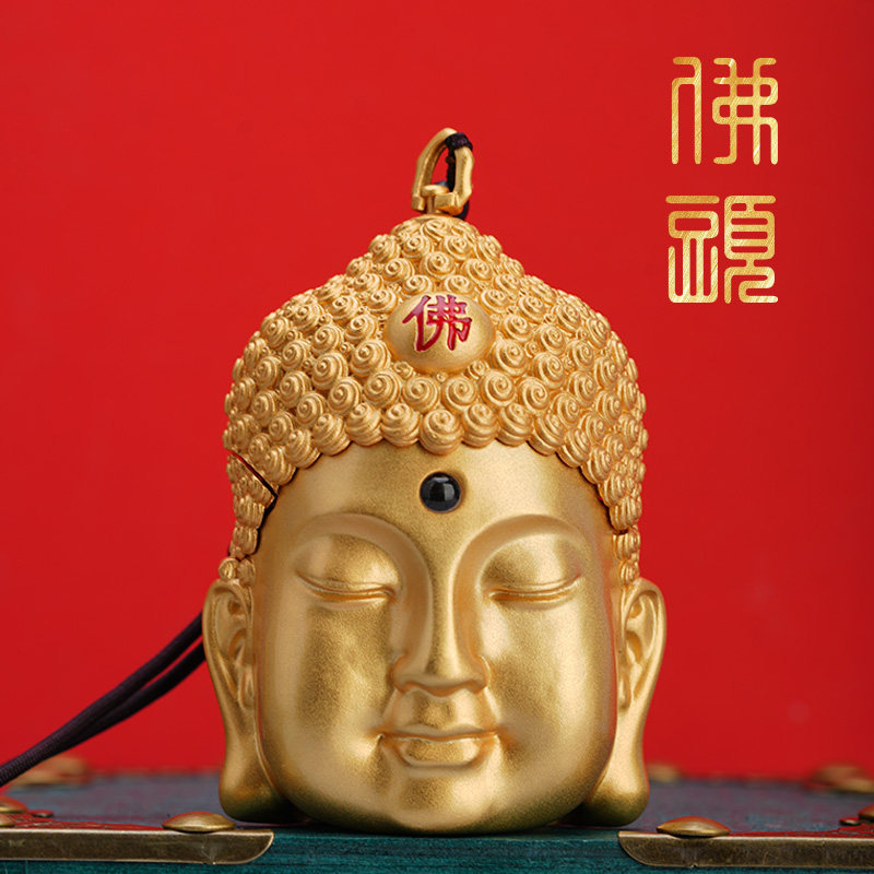 zippo打火机金佛头礼盒装重甲煤油防风男士礼物送长辈