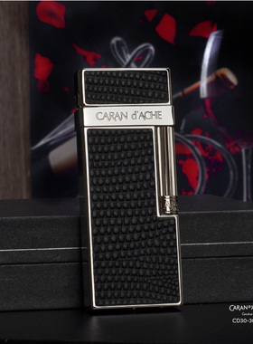 日本原装CARAN d'ACHE凯兰帝火机CD30火石充气高档商务礼品男士