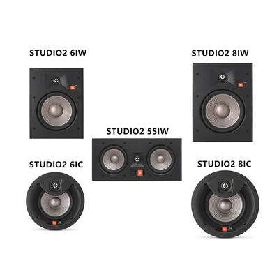 JBL STUDIO 2 6IC/8IC/6IW/8IW/55IW嵌入吸顶式环绕全景声音箱响