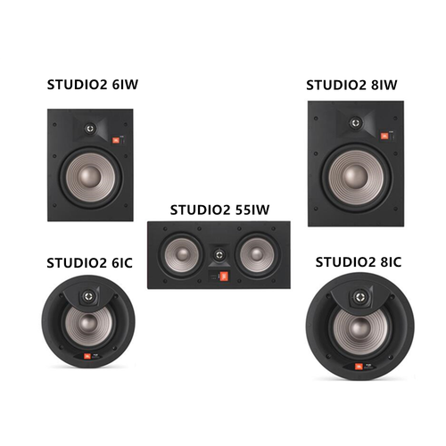 JBL STUDIO 2 6IC/8IC/6IW/8IW/55IW嵌入吸顶式环绕全景声音箱响