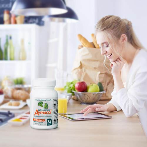 现货美国Avmacol(爱摩可)增强型 萝卜硫素片西兰花提取调节记忆