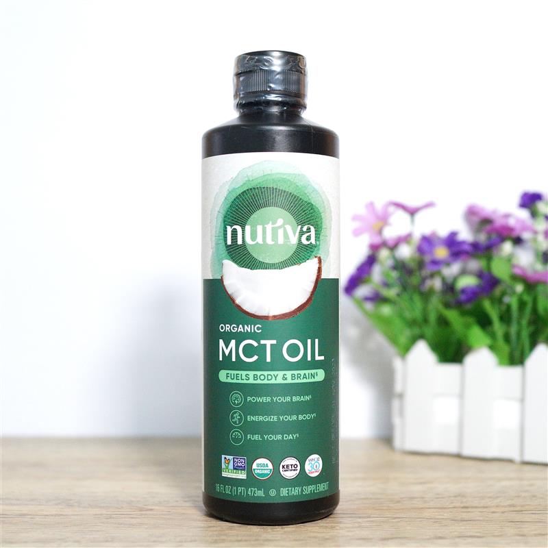 现货Nutiva keto C8 MCT Oil有机中链甘油三酯油C8辛酸油生酮椰油