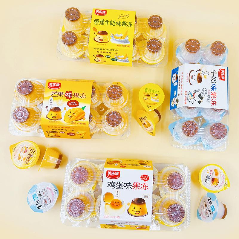 芒果香蕉牛奶果冻｜Mango Banana Jelly 400g 盒装焦糖零食图片