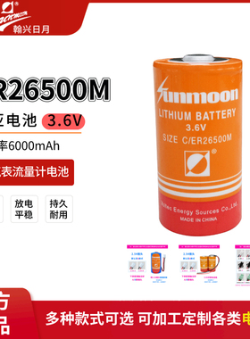 Sunmoon日月ER26500M水表燃气表流量计物联网2号3.6V串并联电池组