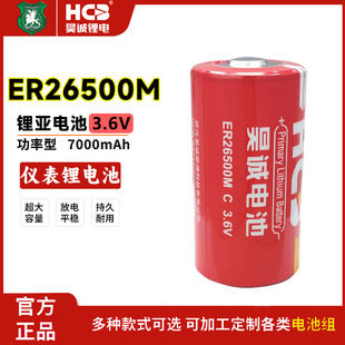 HCB昊诚ER26500M水表燃气表流量计PLC数控GPS定位器3.6V锂电池C型