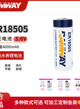 睿奕ER18505 3.6V锂电池适用IC卡智能水表流量计燃气表烟雾报警器