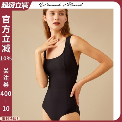 VisualMood法式复古连体泳衣女