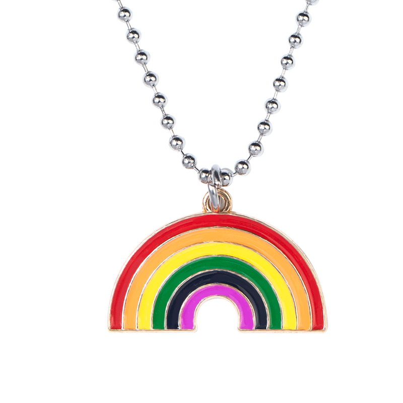 东大门ins钛钢积木情侣锁骨链