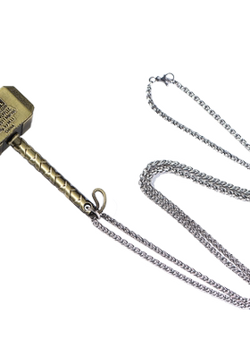 雷神之锤钛钢复联霸气街头项链