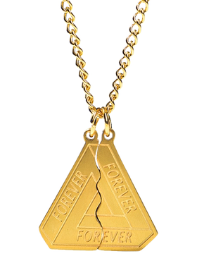 闺蜜一对潮牌字母钛钢百搭项链